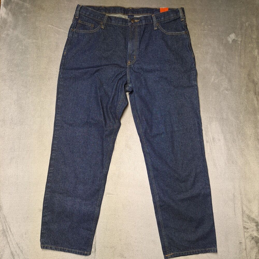 RK Rural King Brand Men's 40x 32 Dark Wash Real Work Wear Denim Blue Jeans
